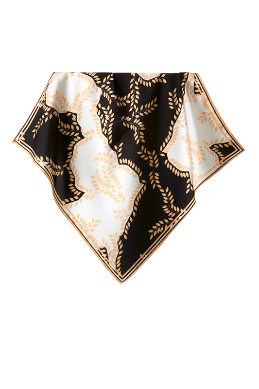 Lenço Athena em cetim de poliéster | 50x50cm