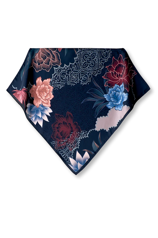 Lenço Charming em cetim de poliéster | 50x50cm