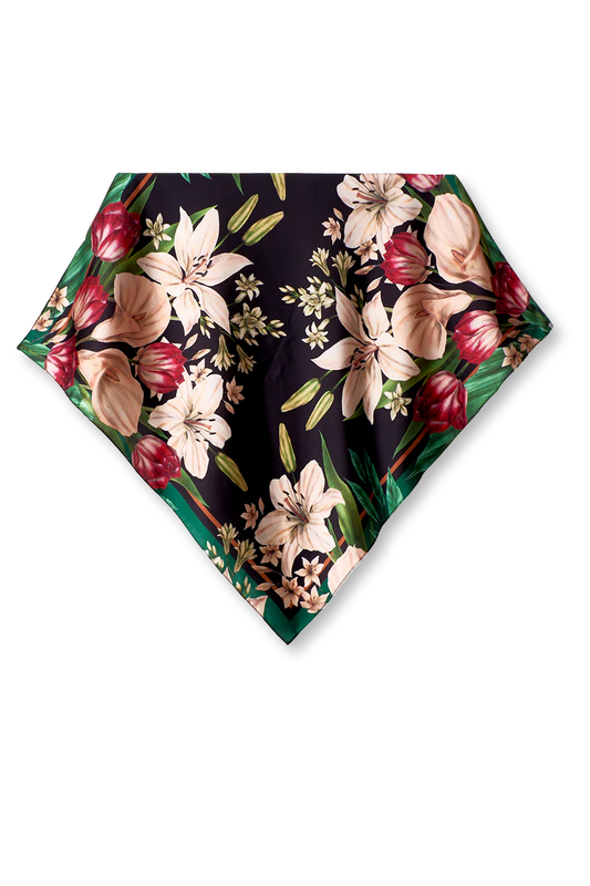 Lenço Daniela em cetim de poliéster | 50x50cm