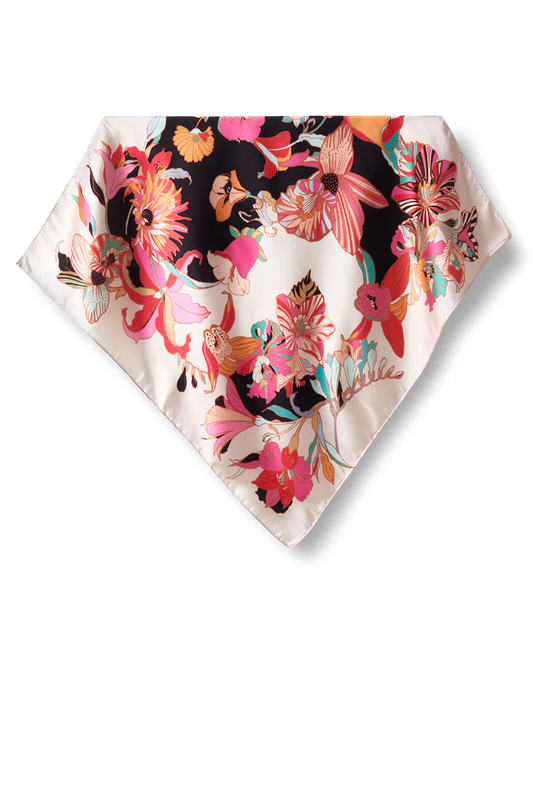 Lenço Filipa em cetim de poliéster | 50x50cm