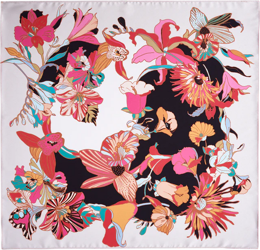 Lenço Filipa em cetim de poliéster | 50x50cm